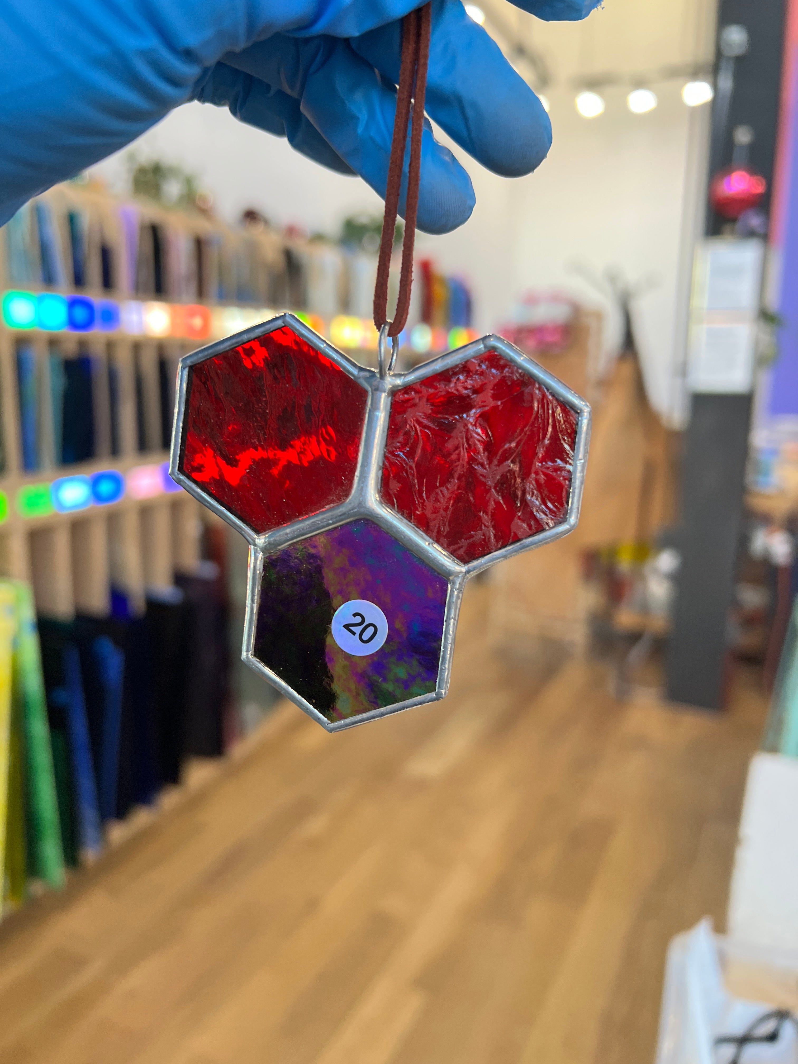 Mini 3-Piece Honeycomb Suncatchers (Multiple Pieces Available!) Colorado Glass Works 20