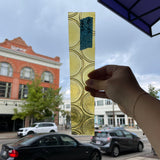 Yellow Vintage 70s/80s Bottle Glass