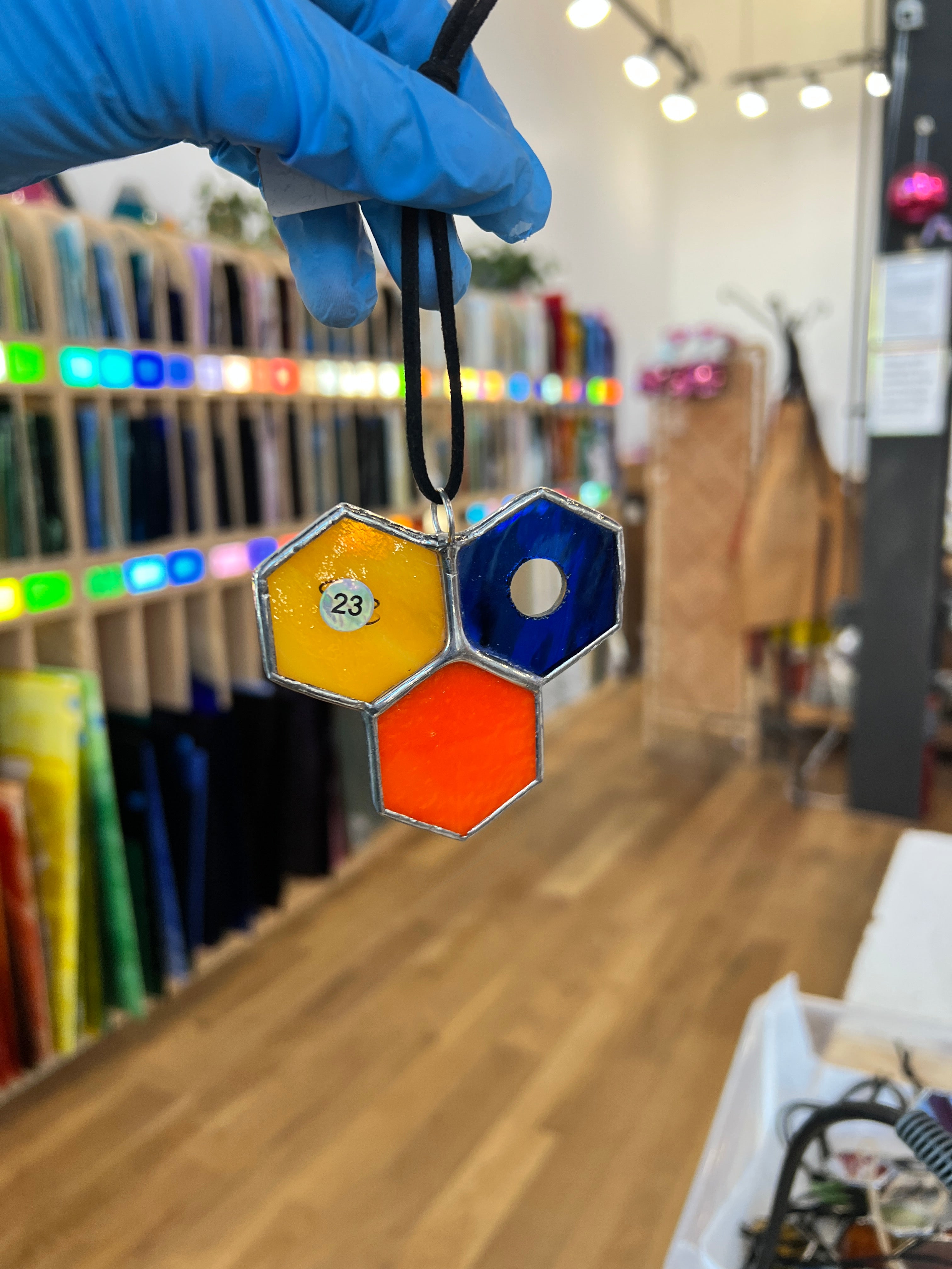 Mini 3-Piece Honeycomb Suncatchers (Multiple Pieces Available!) Colorado Glass Works 23