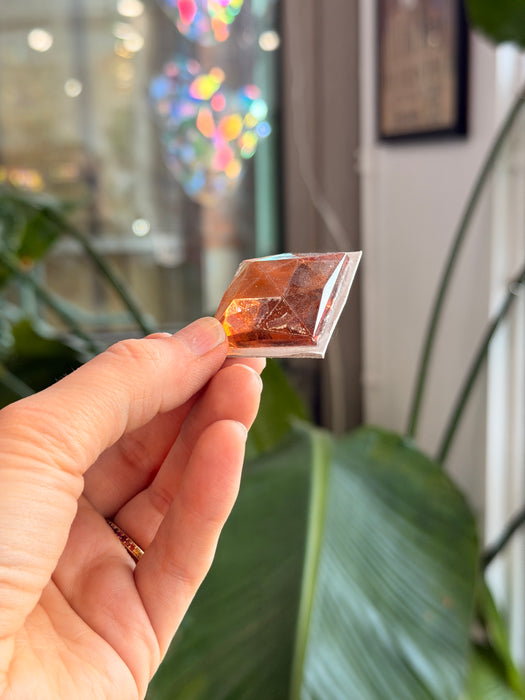 Peach Jewel - Square (25mm) Tools Colorado Glass Works