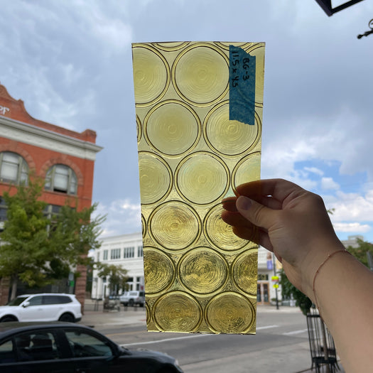 Yellow Vintage 70s/80s Bottle Glass Sheet Glass Colorado Glass Works