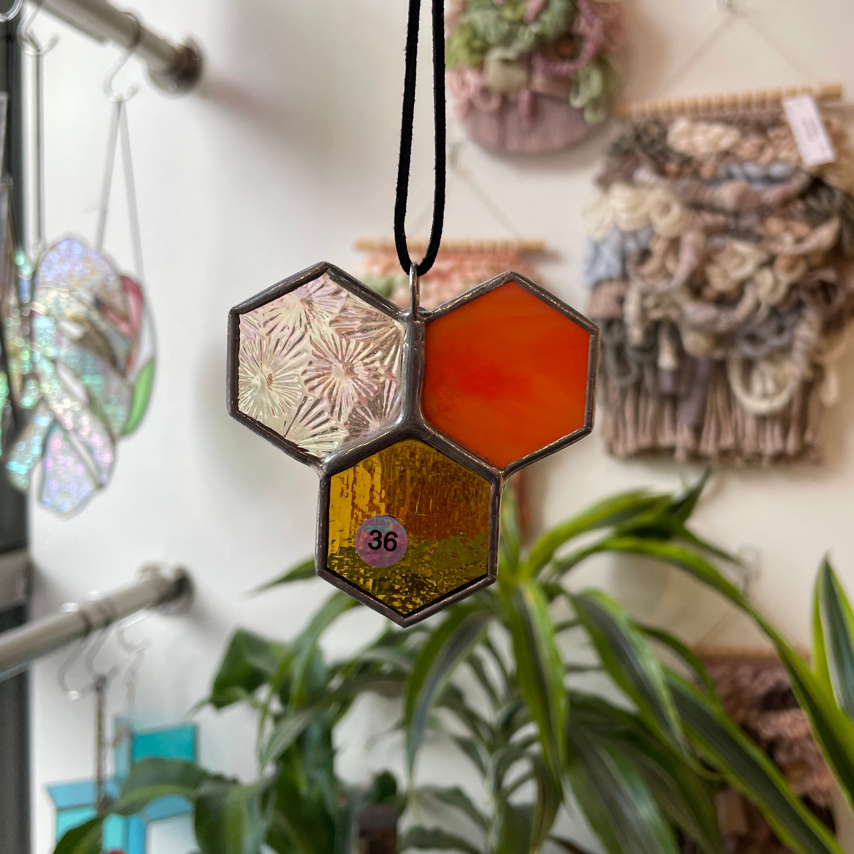 Mini 3-Piece Honeycomb Suncatchers (Multiple Pieces Available!) Colorado Glass Works 36
