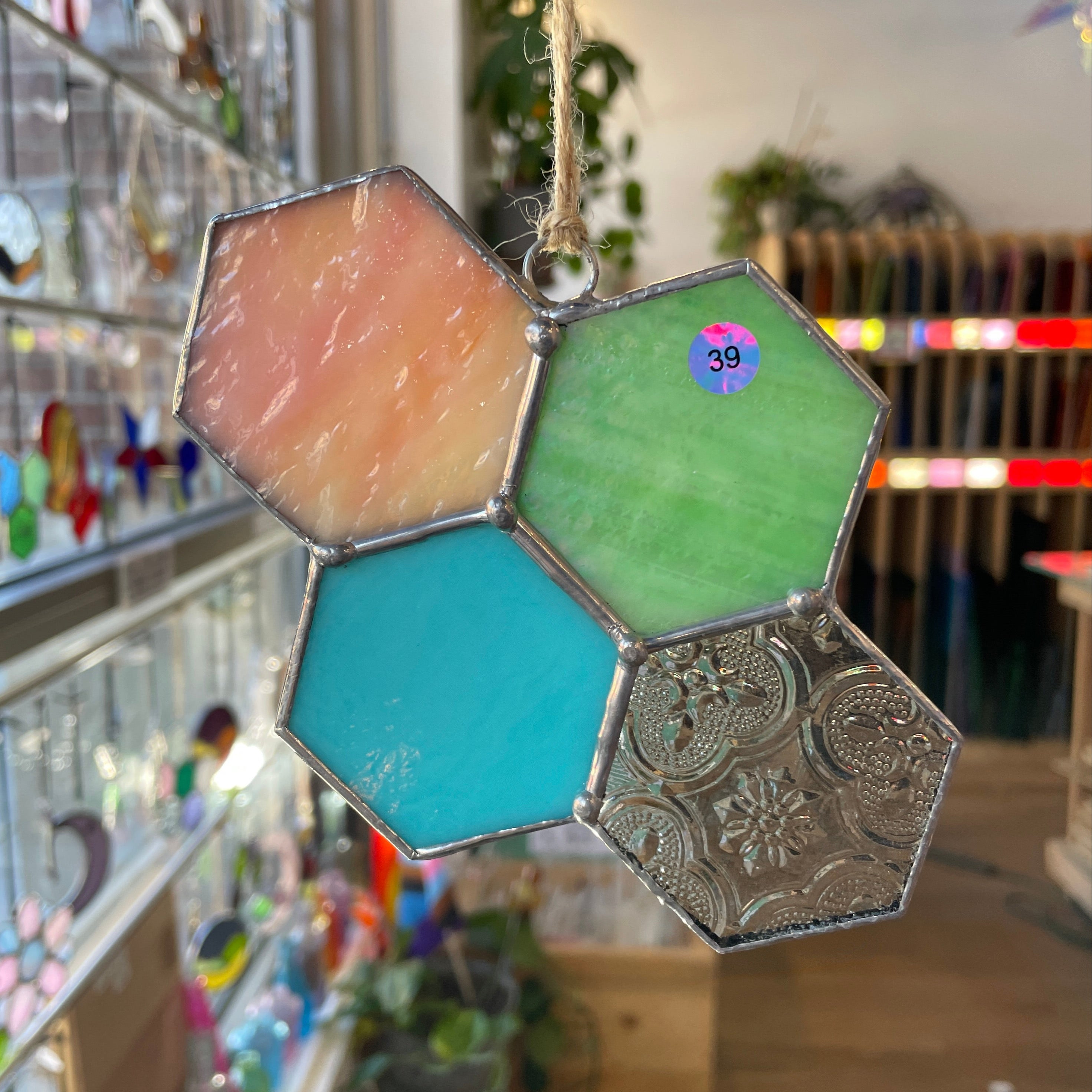 4-Piece Honeycomb Cluster Colorado Glass Works