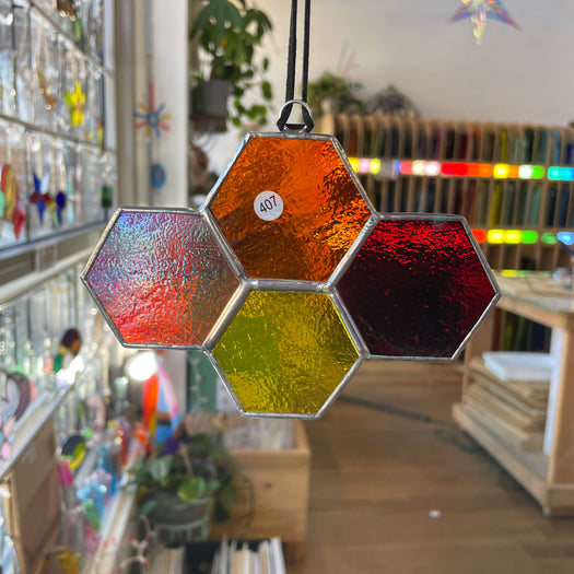 4-Piece Honeycomb Pieces (Multiple Pieces Available!) Colorado Glass Works 407