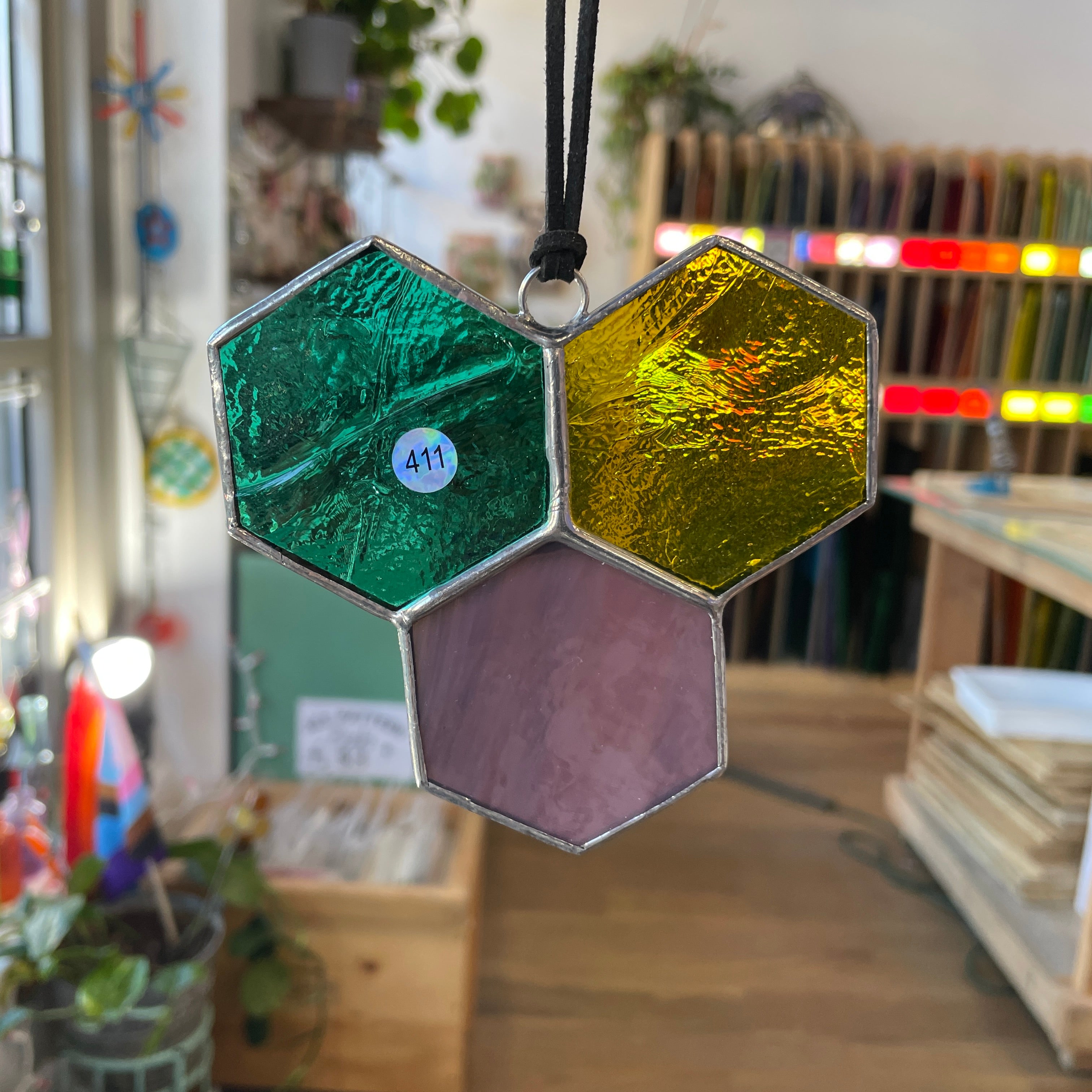 3-Piece Honeycomb Suncatchers (Multiple Pieces Available!) Colorado Glass Works 411