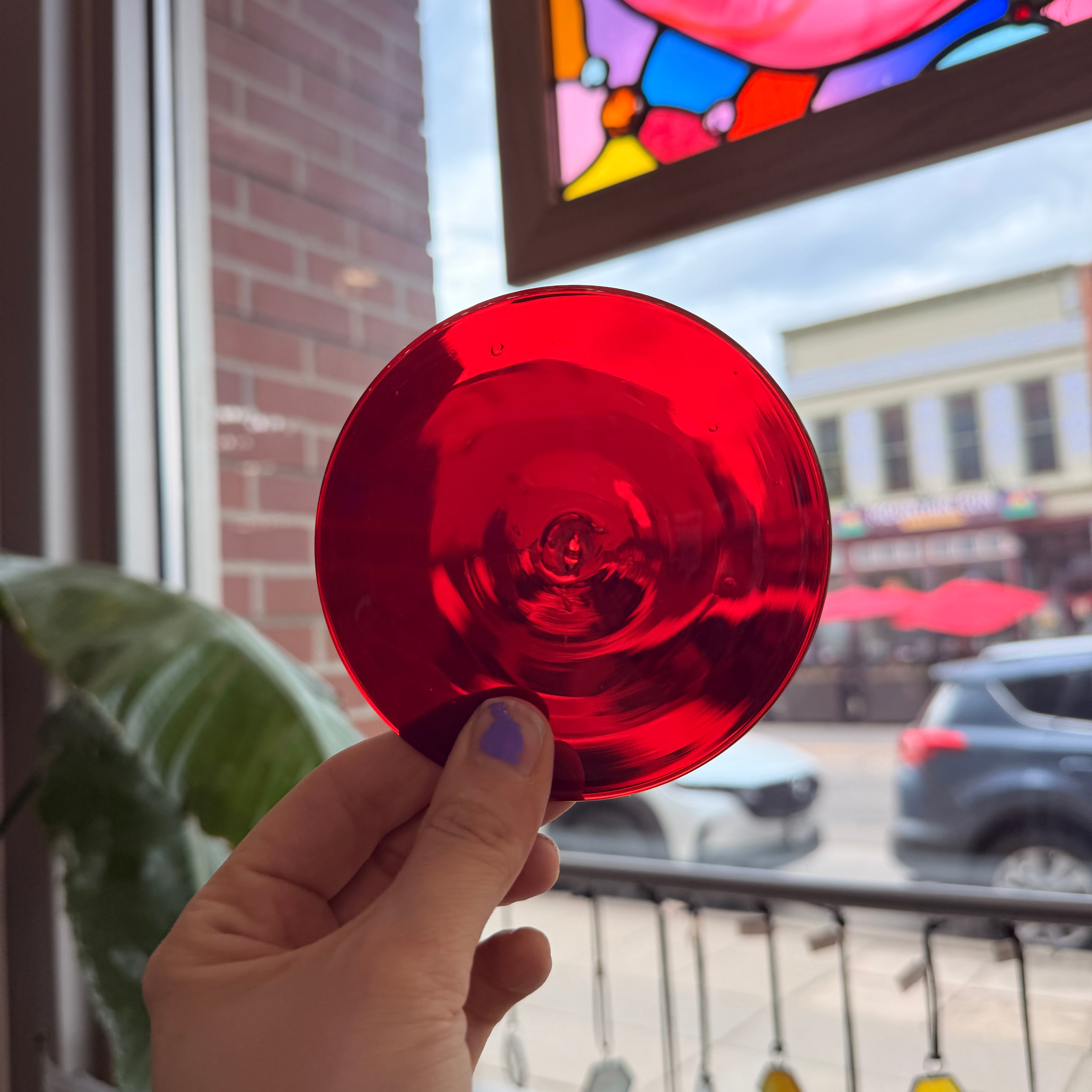 3.75 in. Red Rondel Tools Colorado Glass Works