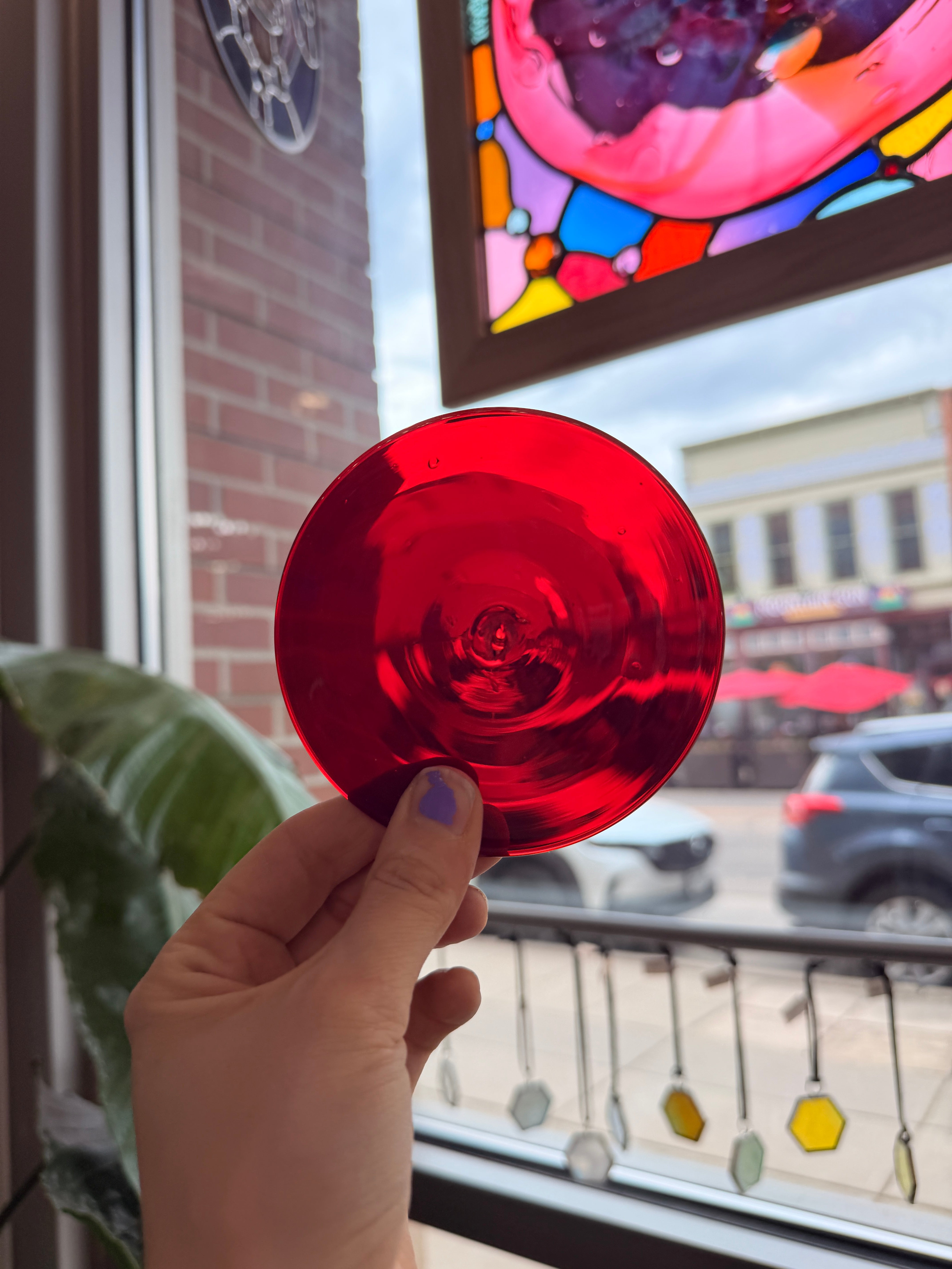 3.75 in. Red Rondel Tools Colorado Glass Works