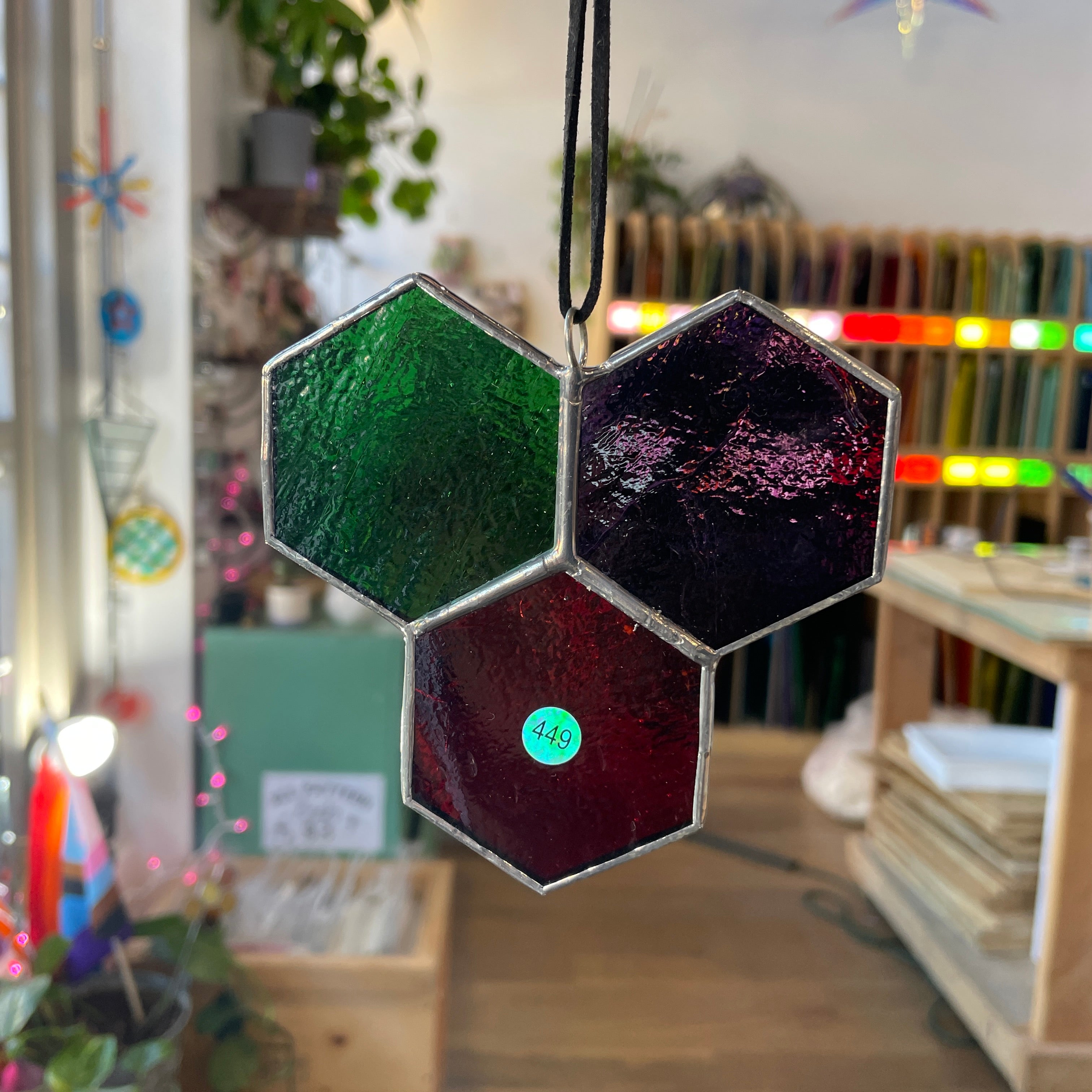 3-Piece Honeycomb Suncatchers (Multiple Pieces Available!) Colorado Glass Works 449