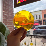 3.75 in. Yellow Rondel Tools Colorado Glass Works