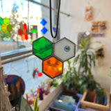 Mini 3-Piece Honeycomb Suncatchers (Multiple Pieces Available!) Colorado Glass Works 46