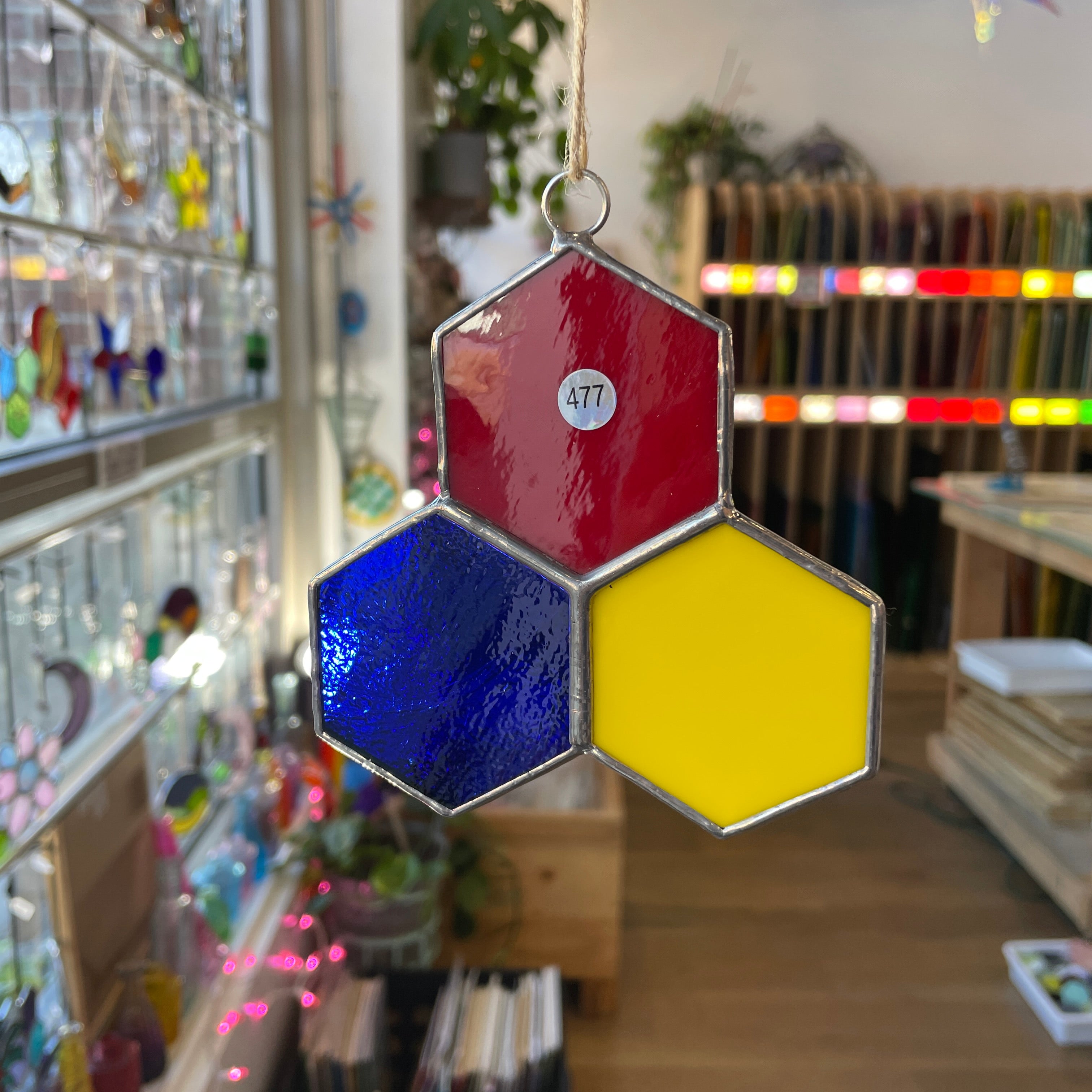 3-Piece Honeycomb Suncatchers (Multiple Pieces Available!) Colorado Glass Works 477