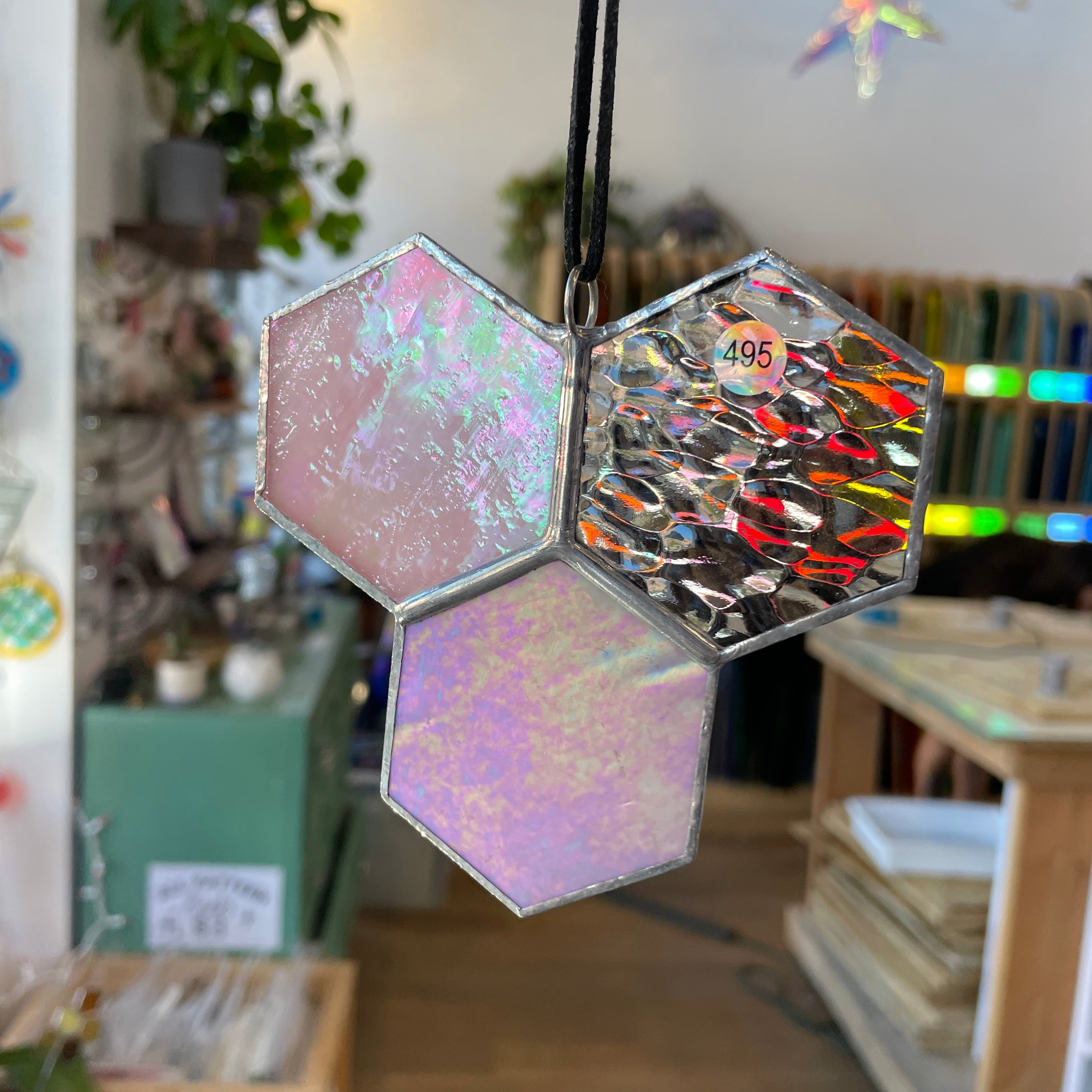 3-Piece Honeycomb Suncatchers (Multiple Pieces Available!) Colorado Glass Works 495