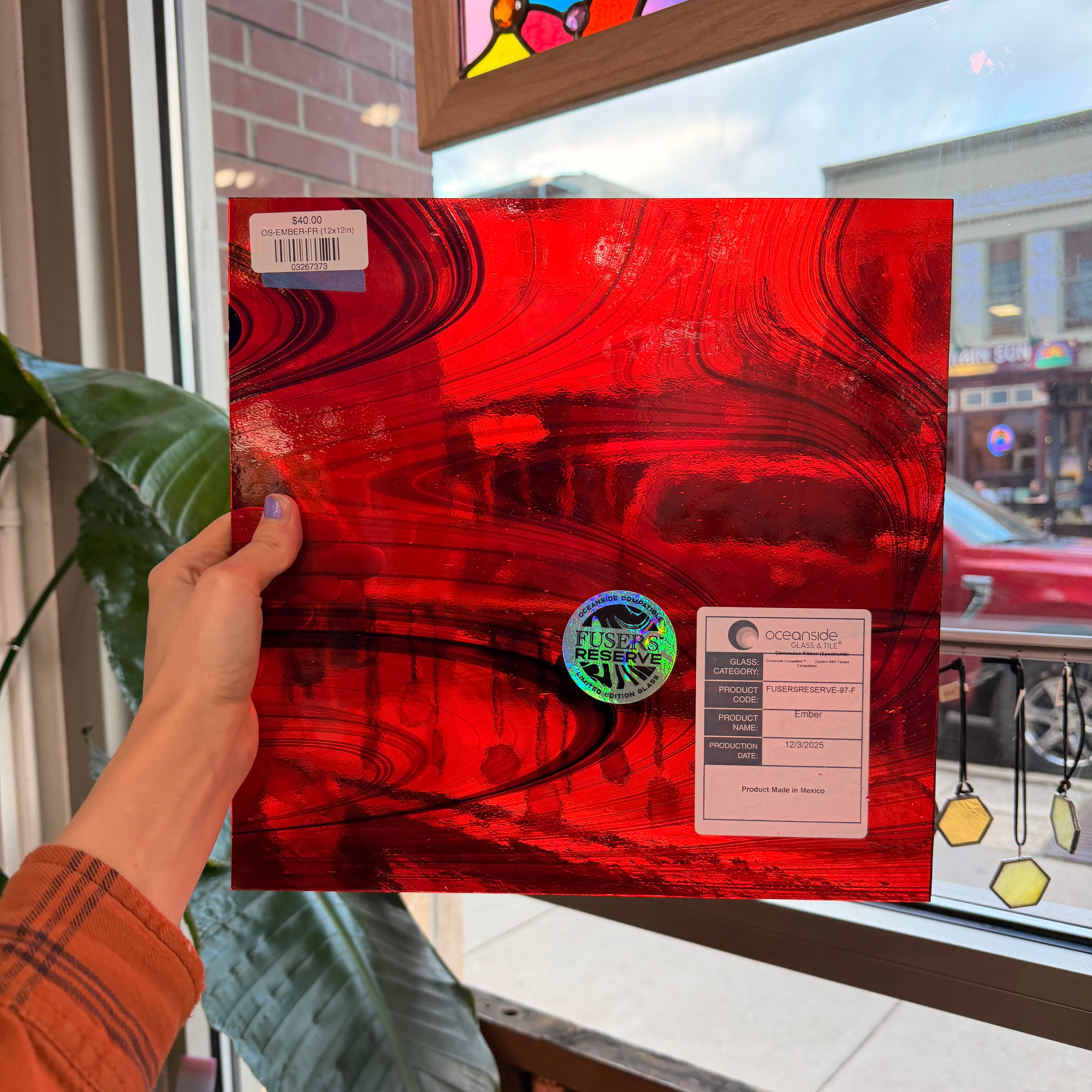 NEW Ember Fuser Reserve Oceanside Fusible 96 COE (OGT FR97F) Sheet Glass Colorado Glass Works