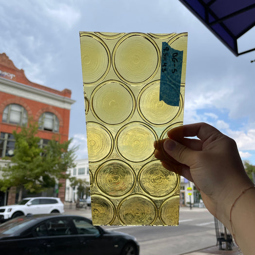 Yellow Vintage 70s/80s Bottle Glass Sheet Glass Colorado Glass Works