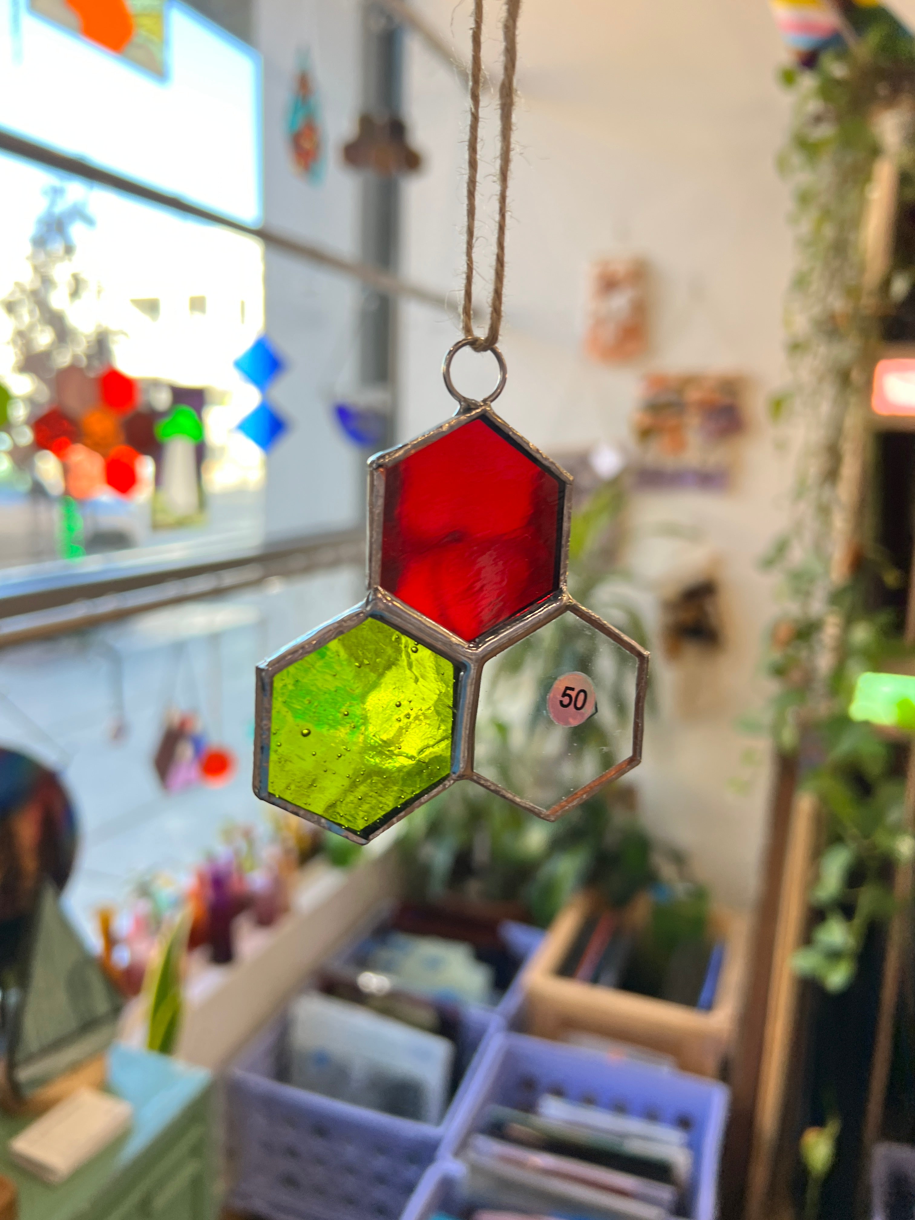 Mini 3-Piece Honeycomb Suncatchers (Multiple Pieces Available!) Colorado Glass Works 50