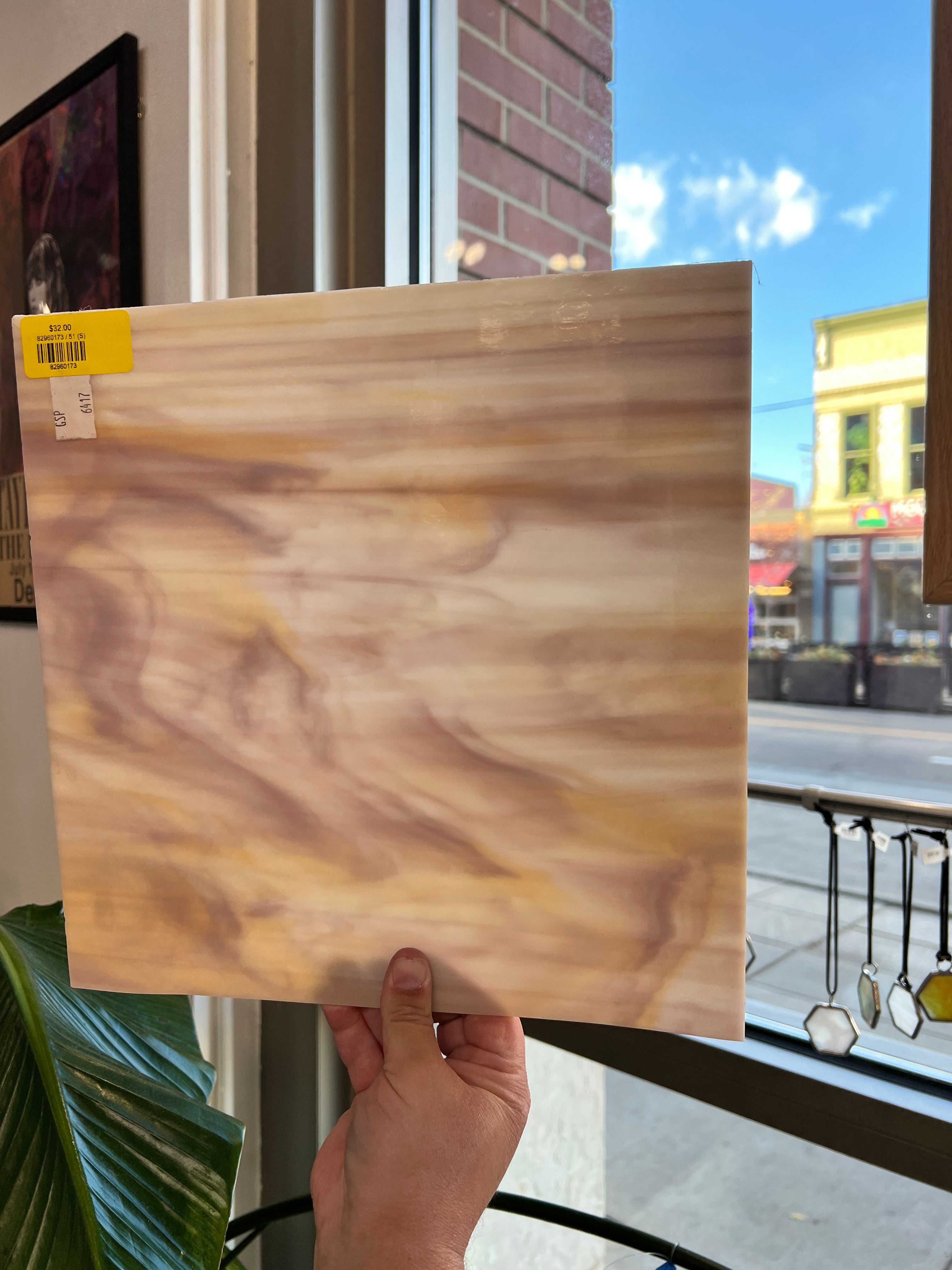 Lavender Cappuccino 51 (S) Sheet Glass Colorado Glassworks