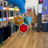 Mini 3-Piece Honeycomb Suncatchers (Multiple Pieces Available!) Colorado Glass Works 52