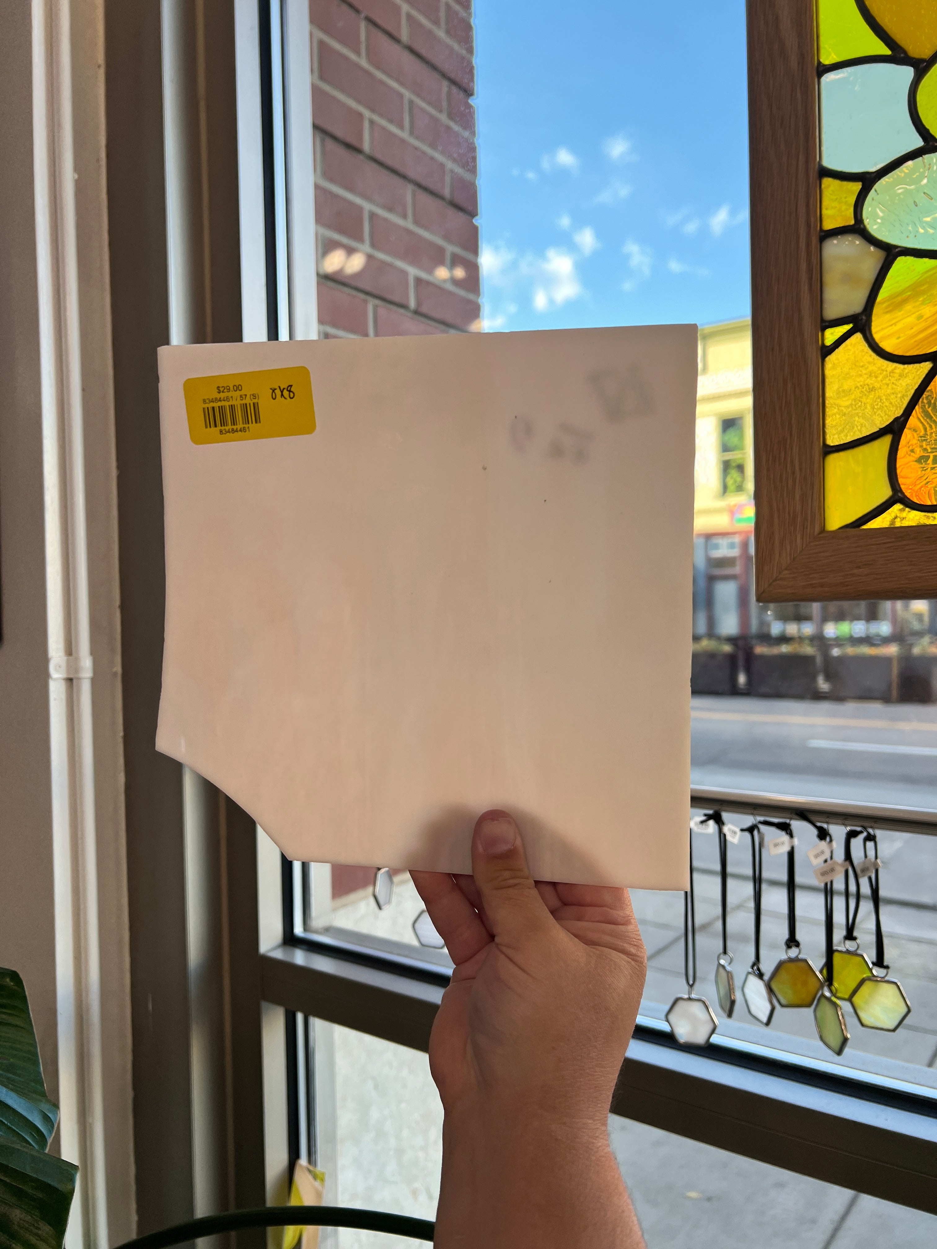 Pale Pink Champagne Spectrum 57 (S) Sheet Glass Colorado Glassworks