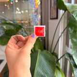 Light Red Jewel - Square (25mm) Tools Colorado Glass Works