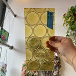 Yellow Vintage 70s/80s Bottle Glass Sheet Glass Colorado Glass Works UNK369 (10x4.5in)