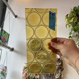 Yellow Vintage 70s/80s Bottle Glass Sheet Glass Colorado Glass Works UNK369 (10x4.5in)