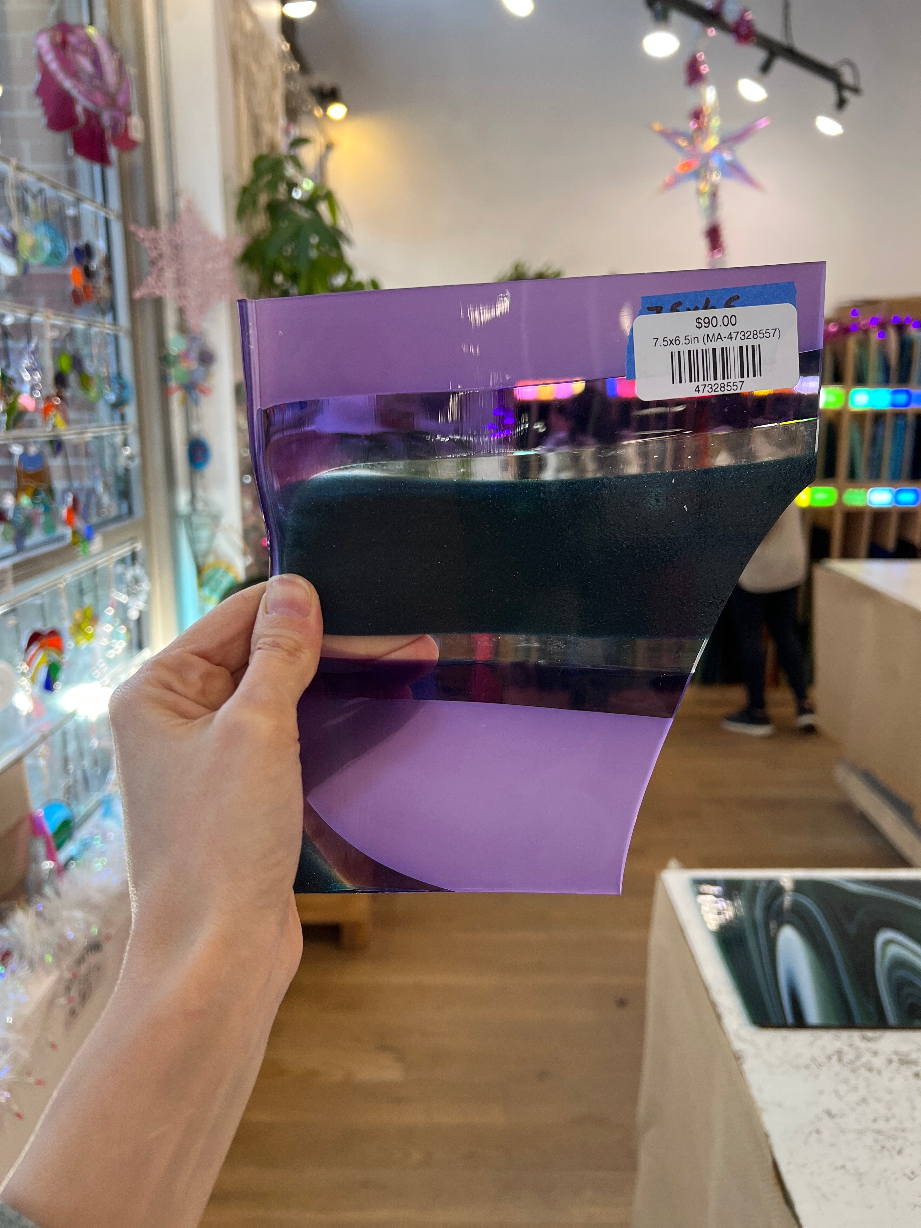 Disco Dreamin' COGW by Monarch Sheet Glass Colorado Glass Works 7.5x6in (MA-47328557)