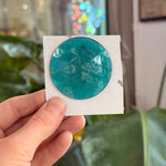 BIG Blue Green Jewel - Round (50mm) Tools Colorado Glass Works