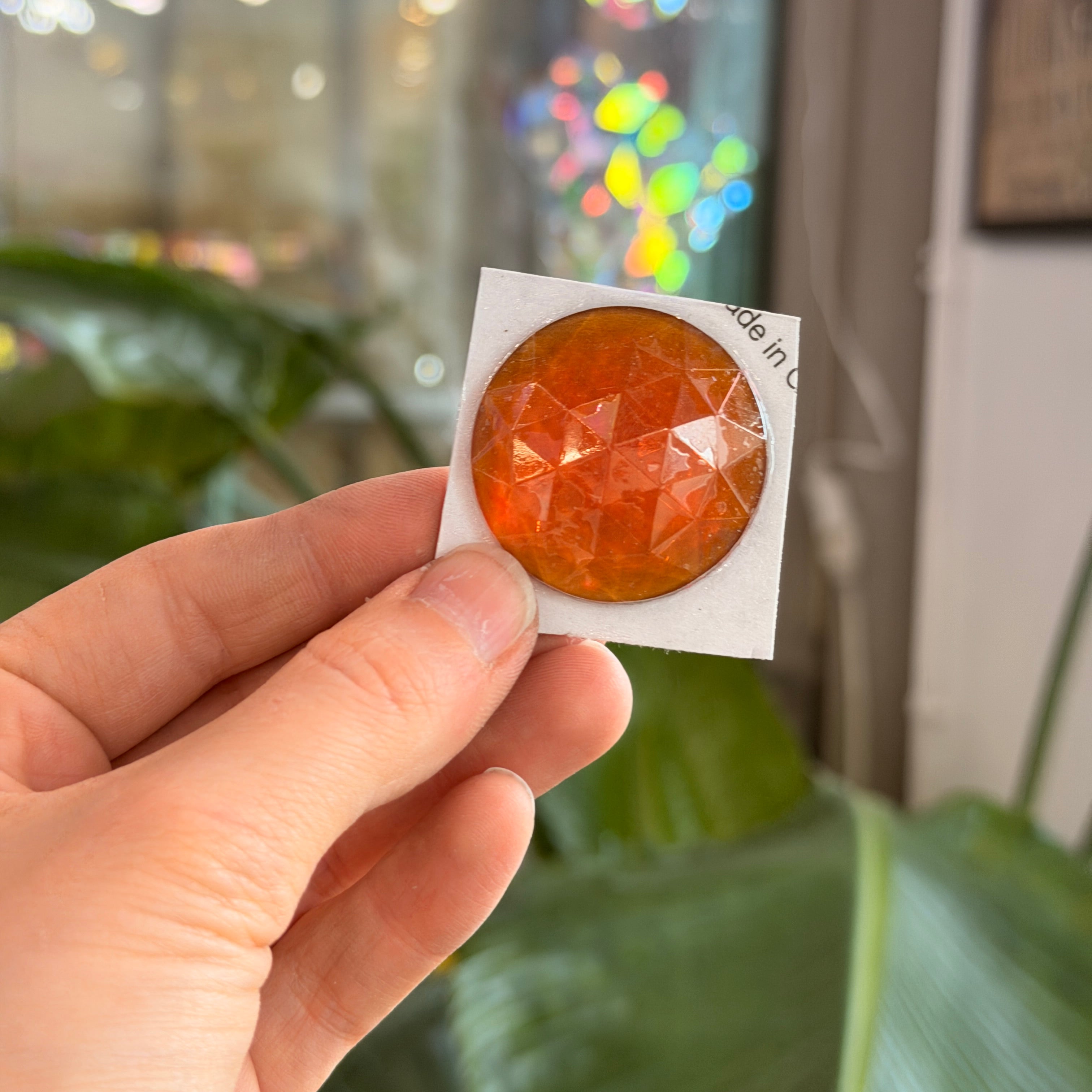 Amber Jewel - Round (35mm)