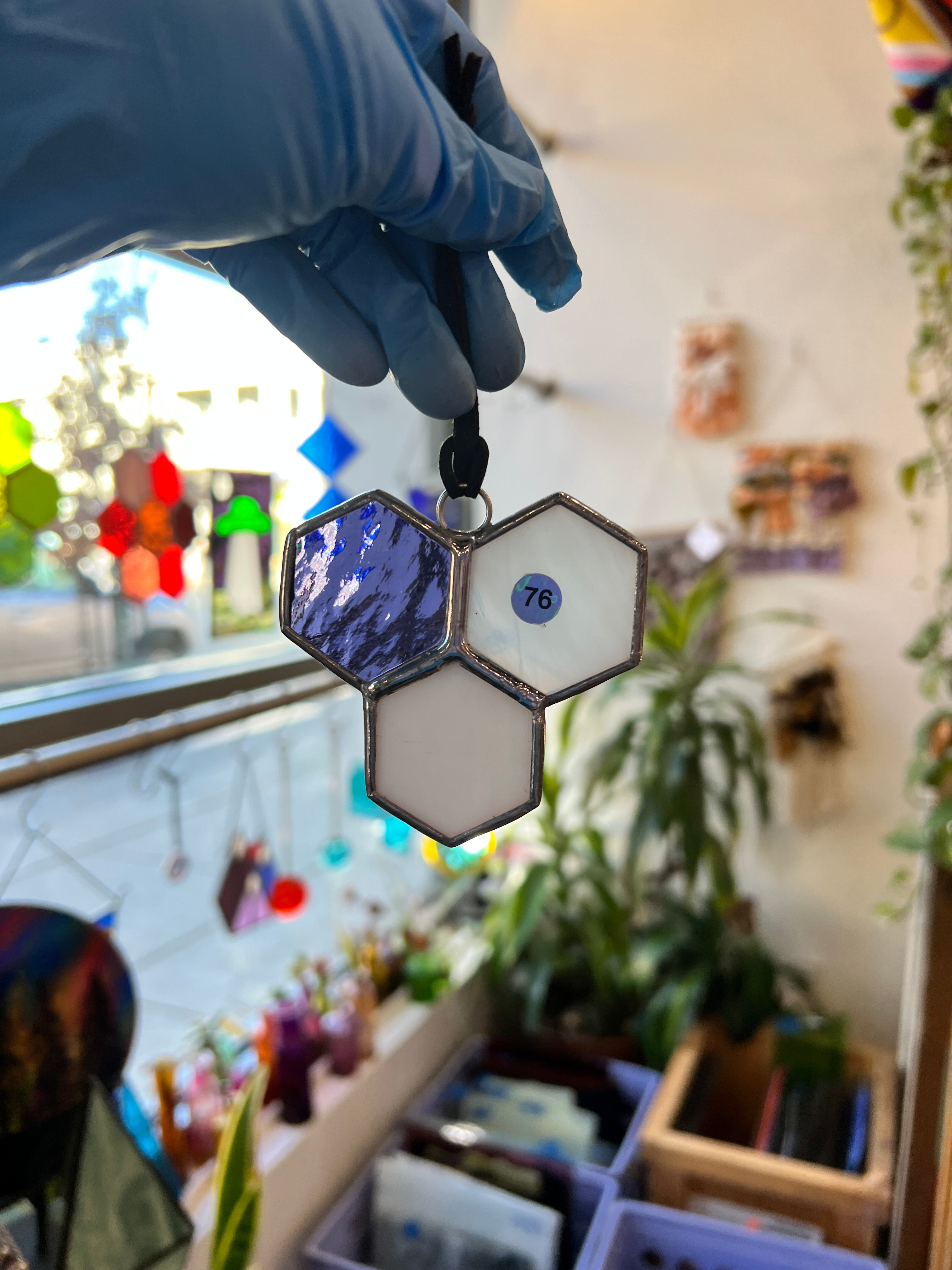 Mini 3-Piece Honeycomb Suncatchers (Multiple Pieces Available!) Colorado Glass Works 76