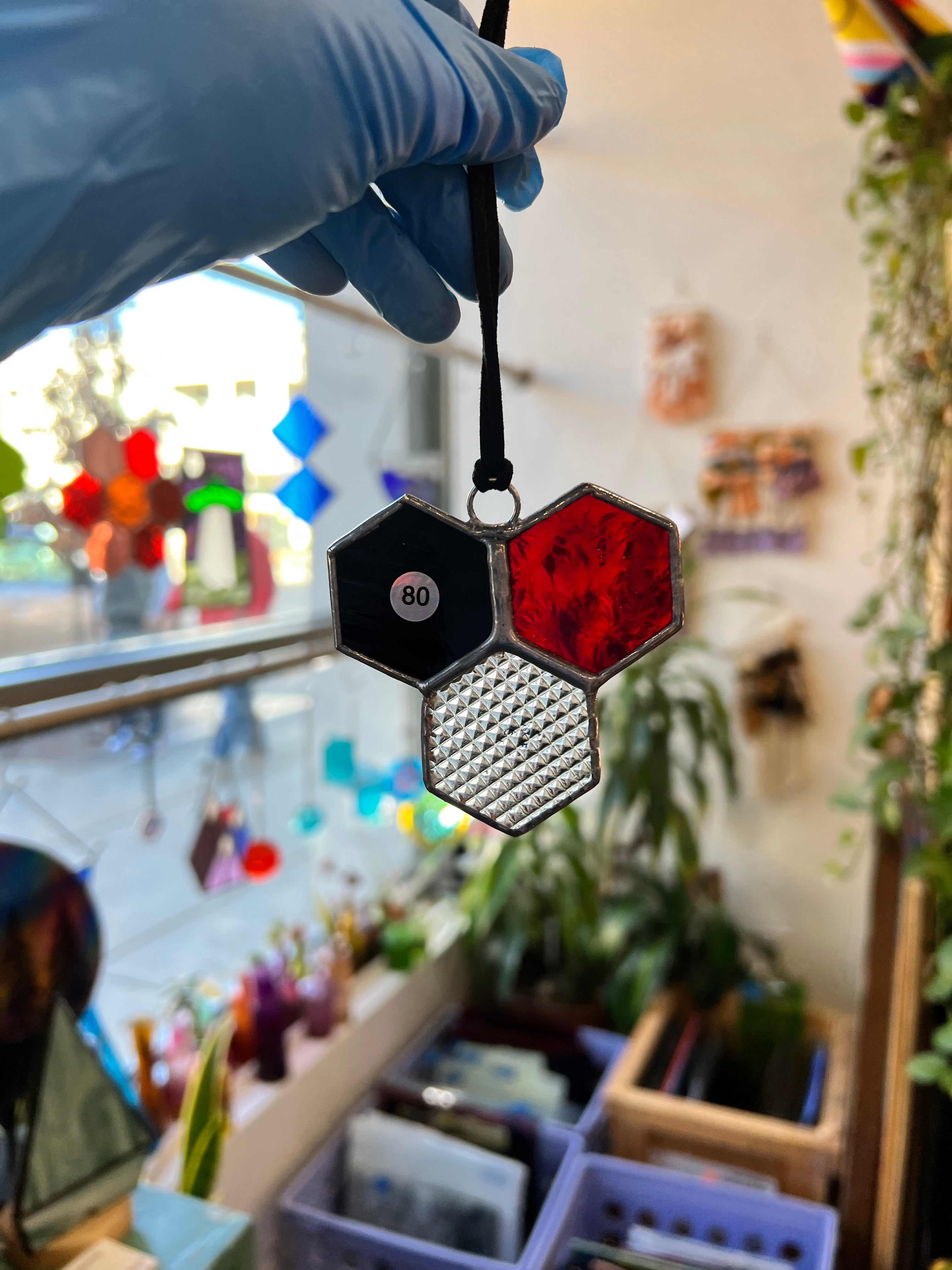 Mini 3-Piece Honeycomb Suncatchers (Multiple Pieces Available!) Colorado Glass Works 80