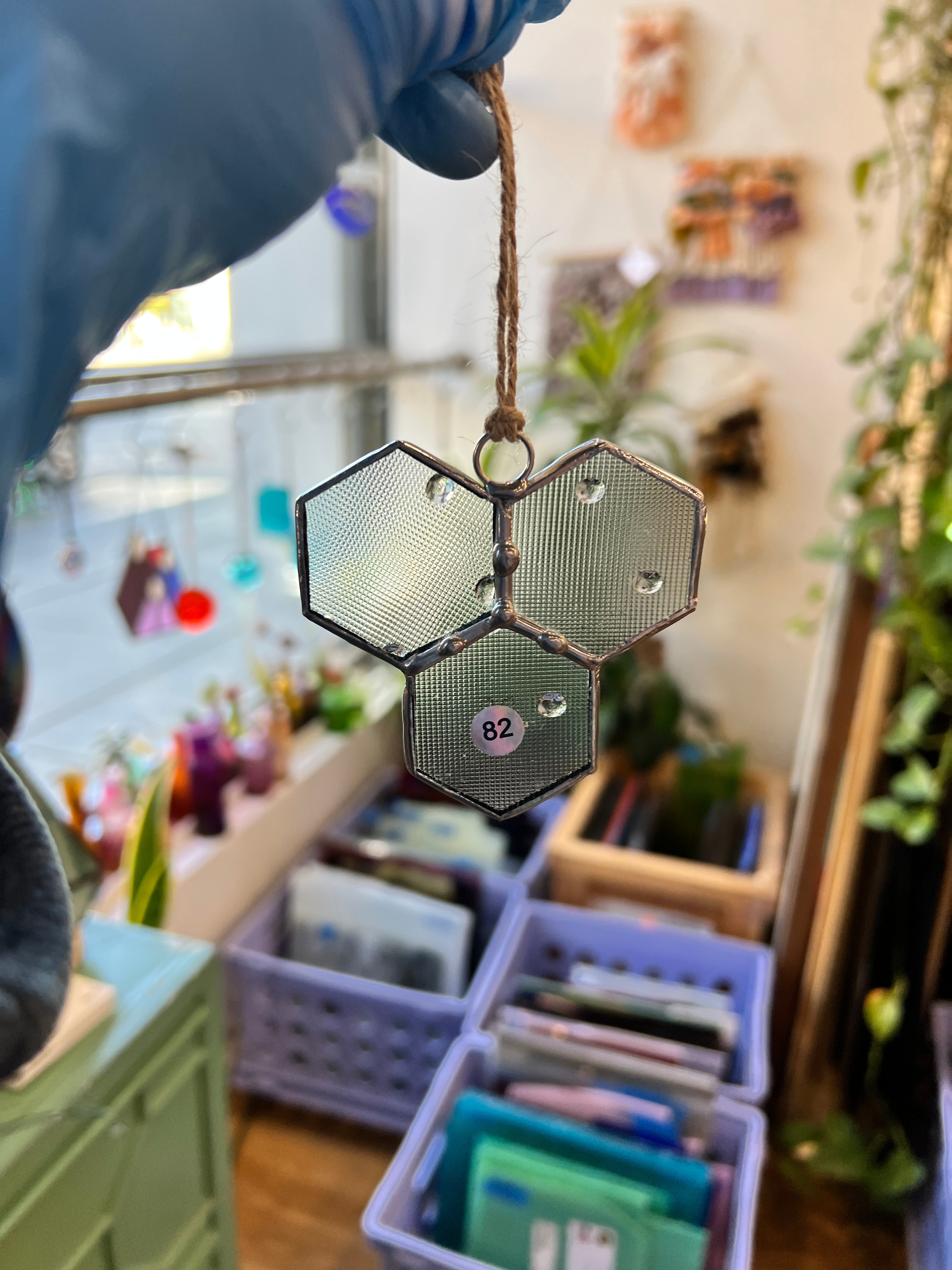 Mini 3-Piece Honeycomb Suncatchers (Multiple Pieces Available!) Colorado Glass Works 82