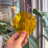 3.75 in. Yellow Rondel Tools Colorado Glass Works