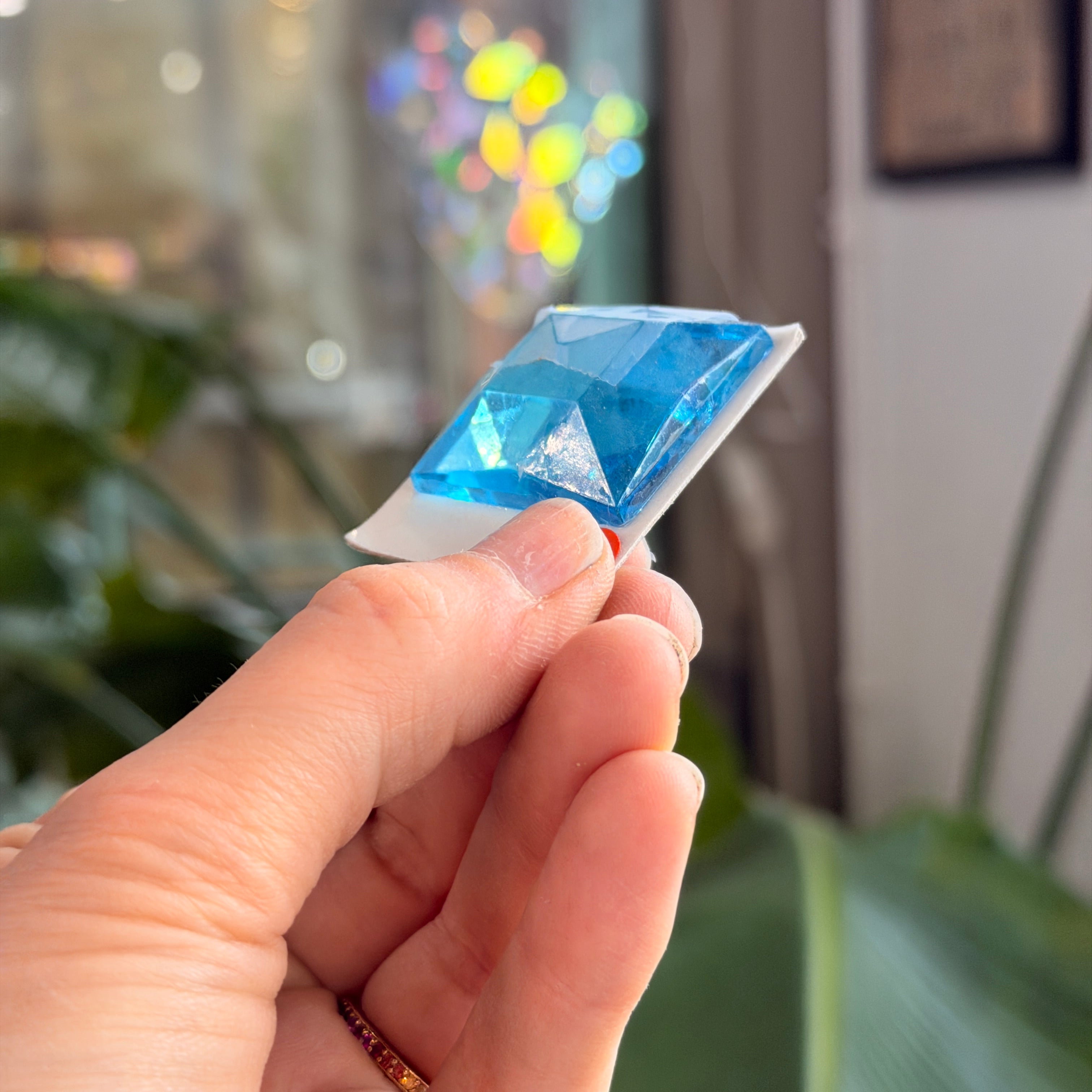 Light Aquamarine Jewel - Square (30mm) Tools Colorado Glass Works