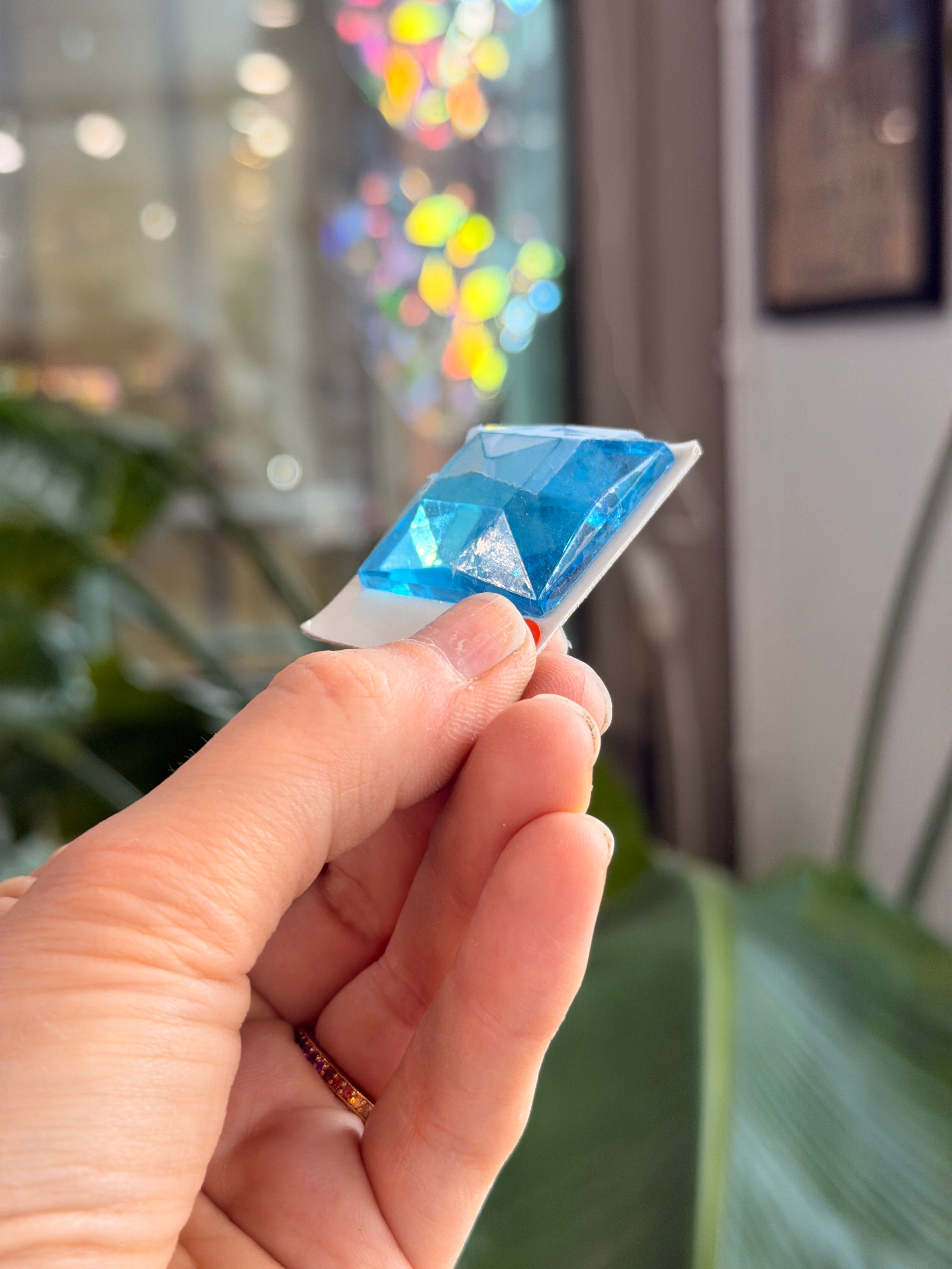 Light Aquamarine Jewel - Square (30mm) Tools Colorado Glass Works
