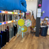 Mini 3-Piece Honeycomb Suncatchers (Multiple Pieces Available!) Colorado Glass Works 92