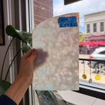 White Iridescent Mottle Youghiogheny Sheet Glass Youghiogheny Glass