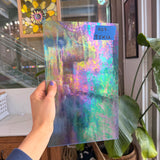 Periwinkle Cornflower Blue Iridescent Wissmach Fusible 96 COE Fusible Sheet Glass Wissmach Glass 7.5x12in (WM-66981933)