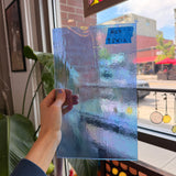 Periwinkle Cornflower Blue Iridescent Wissmach Fusible 96 COE Fusible Sheet Glass Wissmach Glass