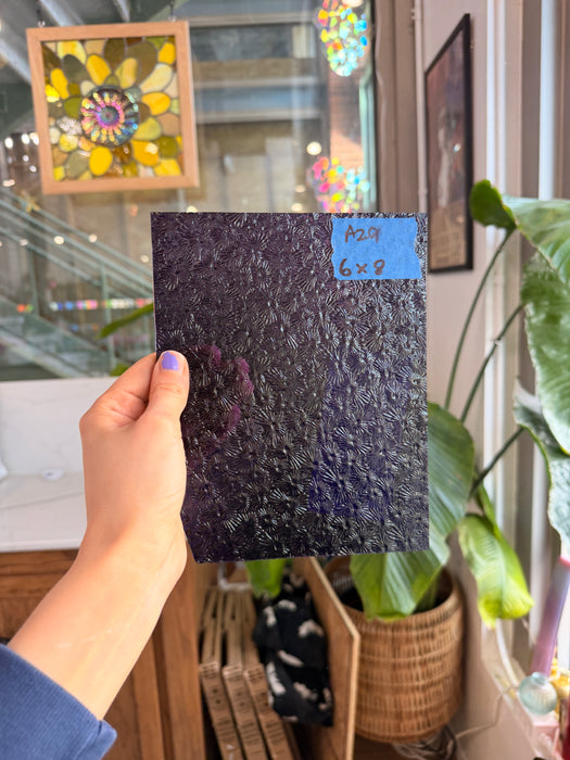 Purple Florentine Wissmach Sheet Glass Wissmach Glass 6x8in (WM-67211309)