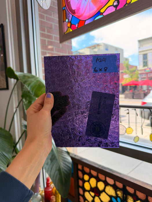 Purple Florentine Wissmach Sheet Glass Wissmach Glass