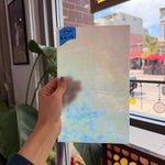White Iridescent Mottle Youghiogheny Sheet Glass Youghiogheny Glass 6x10in (YG-65802285)