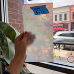 White Iridescent Mottle Youghiogheny Sheet Glass Youghiogheny Glass 5x10in (YG-65900589)