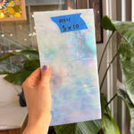 White Iridescent Mottle Youghiogheny Sheet Glass Youghiogheny Glass
