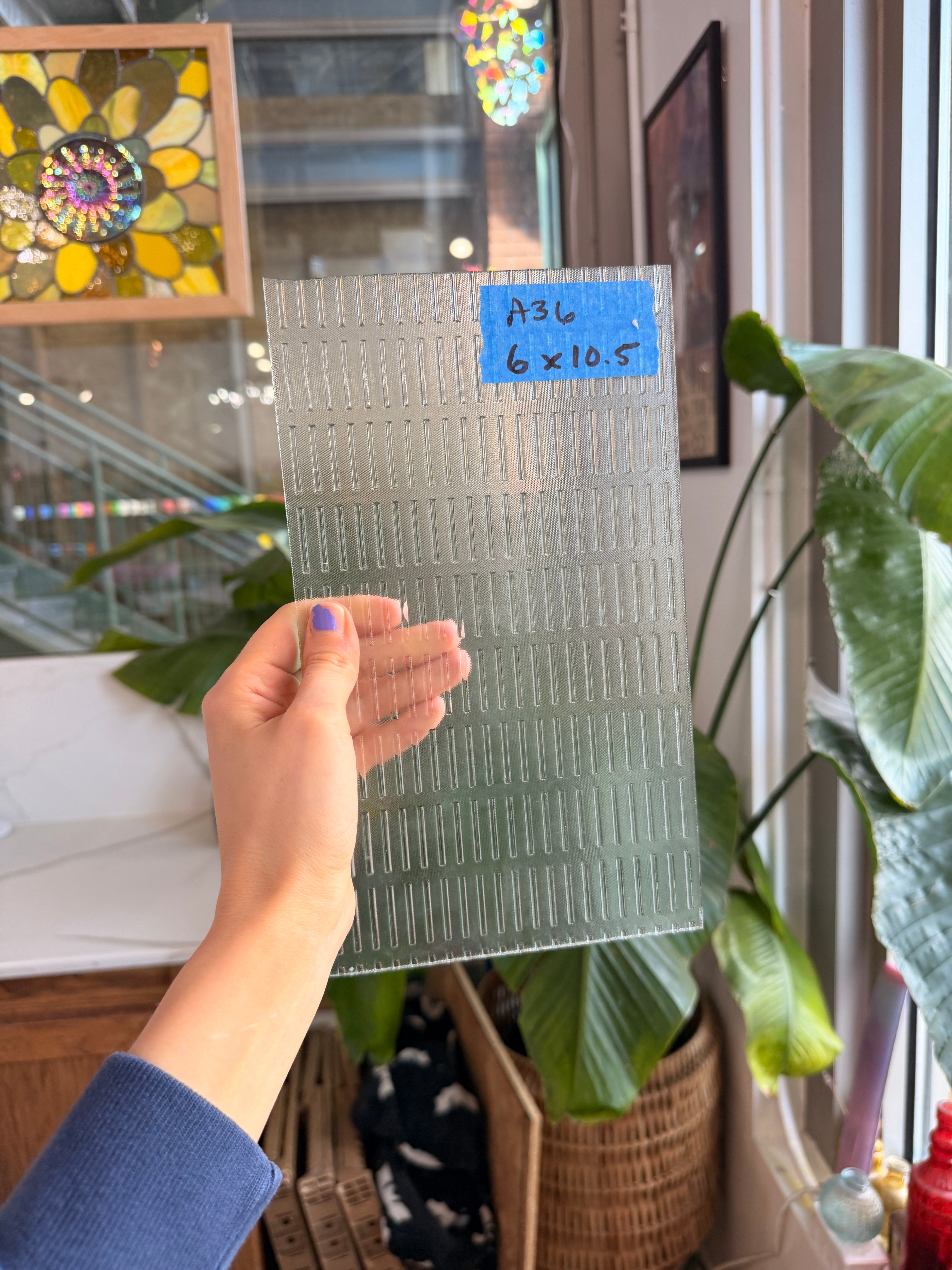 Master Ray Clear Textured Sheet Glass Colorado Glassworks