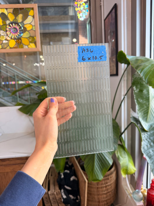Master Ray Clear Textured Sheet Glass Colorado Glassworks