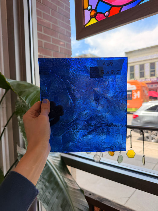 Blue Rondalite Kokomo Sheet Glass Kokomo Glass