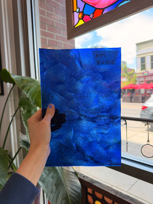 Blue Rondalite Kokomo Sheet Glass Kokomo Glass