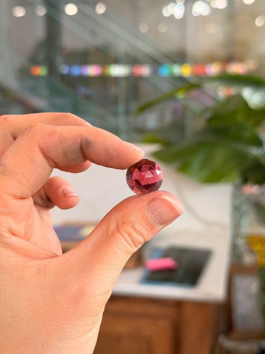 Hot Pink (Gold Ruby) Jewel - Round (15mm) Tools Colorado Glass Works