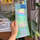 Pale Green Iridescent Wissmach Fusible 96 COE Fusible Sheet Glass Wissmach Glass 4x11.5in (WM-67440685)