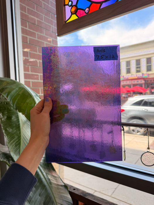Medium Violet Luminescent Wissmach Sheet Glass Wissmach Glass